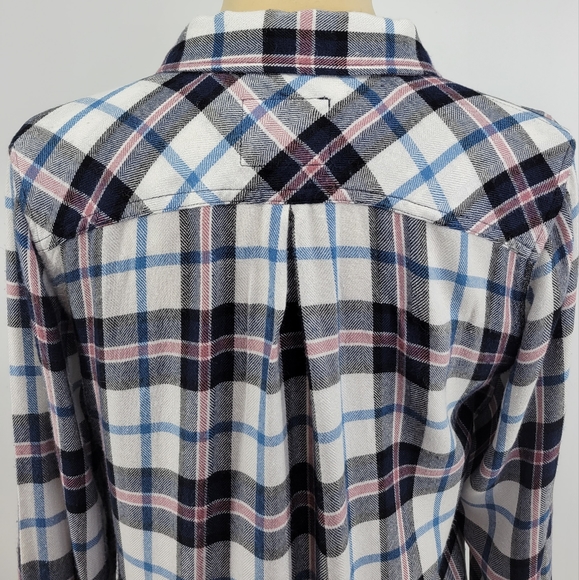 Rails Hunter Long Sleeve Button Down Plaid Flannel Shirt Size Small - Picture 9 of 16